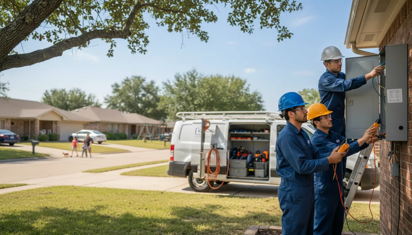 Certified electrician providing emergency electrical services in Sanford, TX